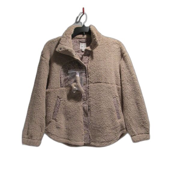 Hippie Rose Jackets & Blazers - Hippie Rose Juniors' Snowflake Sherpa Snap-Front Jacket S & Sherpa Claw Clip NEW